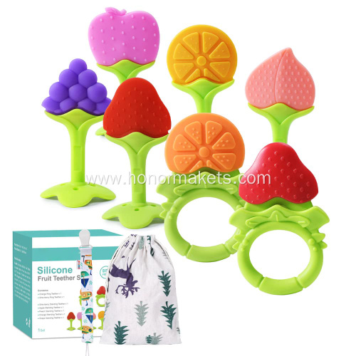 Silicone Fruit Teethers Toys